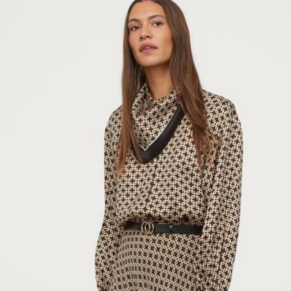 RICHARD ALLAN x H&M: Satin Blouse with Scarf - Picture 10 of 10